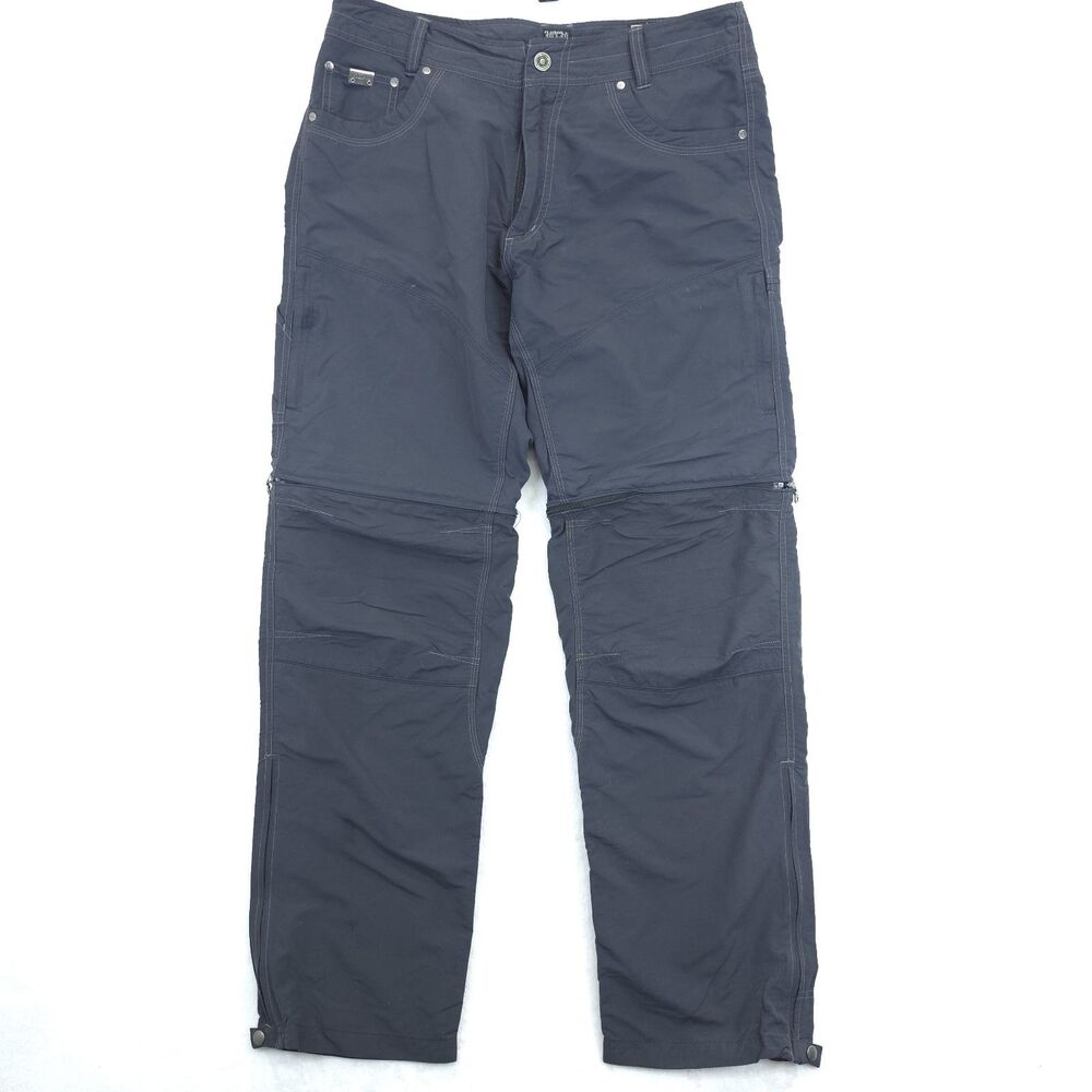 KUHL Liberator Convertible Stealth Pants Mens 34x34 Gray